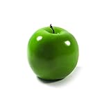 6pc Artificial Granny Smith Apple Apples - Plastic Green Fruit - Six Pieces