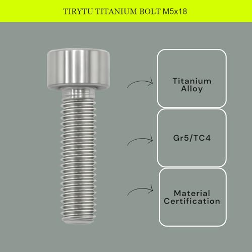 Image of M5x18 Titanium Bolts, Natural Finish