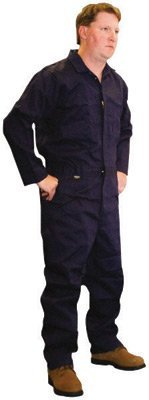 Stanco FRI681-NBXL Coveralls, Cotton, X-Large, Navy Blue
