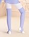 Avrigirl Lilac Big Girls Leg Warmer Knitted Workout Socks for Ballet, Yoga, Gymnastics, Athletic Legsleeve for Dance Warm up, Above Knee Length
