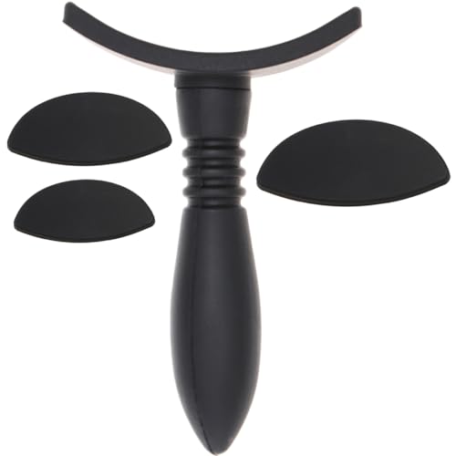 NIYANGLE 1Juego Sello Ojos Durable Mangos Negros y Sellos Para Maquillaje De Ojos