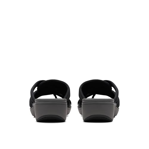 Clarks Clarks Women Breeze Rae Cam Black/Grey Textile 11 Medium