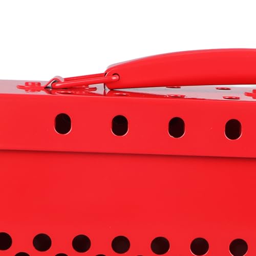 SAFELockout Caixa de bloqueio com 12 furos, estrutura resistente, resistente a impactos, portátil, L