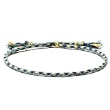MNYXIS Pulseras Hilo Trenzado Hecha a Mano para Hombre y Mujer - Pulsera Boho Ajustable con Cuentas de Cobre, pulsera hombre, pulseras tela, Diseño Surfero y Étnico para Playa y Verano