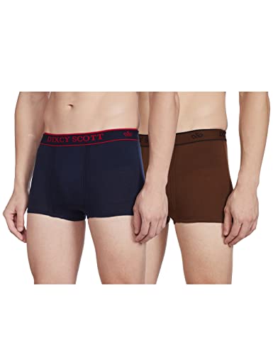 Image of Dixcy Scott Originals Swish Trunk | Short Trunks for Men | 100% Combed Cotton | Soft, Sweat-Absorbent Waistband | C-Open Front Men's Underwear | Elasticated Leg Grip Innerwear for Man | Pack of 2