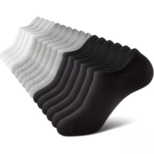 Kit 12 Pares De Meia Soquete Unissex Casual Cano Curto Macio Cores Neutras