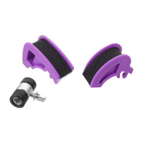 Set de Cams de Pedal de Batería Doble con Piezas de Repuesto Moradas miniatura 1