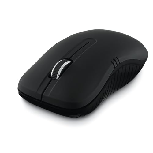 Image of Verbatim Wireless Notebook Optical Mouse, Commuter Series - Matte Black | 2.4 GHz wireless with 1200 DPI and nano receiver for laptops, desktops and travel