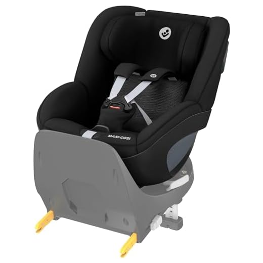 Maxi-Cosi Pearl 360 i-Size Seggiolino Auto Bambini 3 mesi - 4 anni, 61-105 cm, Seggiolino Auto Girevole 360 e Reclinabile, ClimaFlow, Protezione dagli Impatti Laterali G-CELL, Authentic Nero