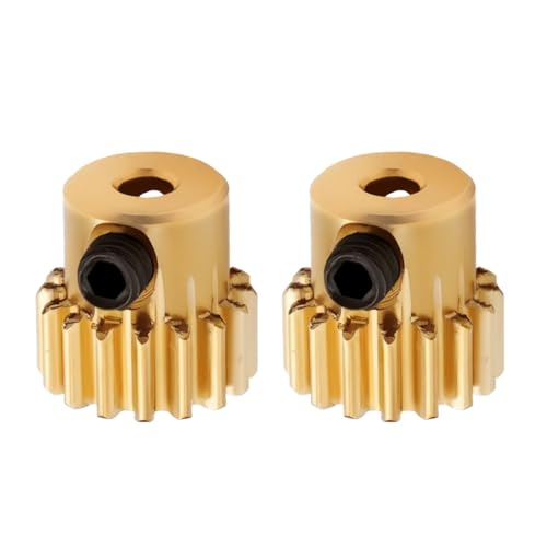 eMagTech - eMagTech Ritzel für RC-Autos, 2,3 mm Schaft, 48DP M0.6, 16T, kompatibel mit 370, 380, 390 Motoren für 1/12 und 1/16 RC-Autos, 2 Stück