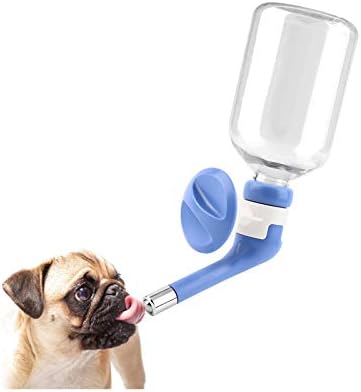 Andiker No-Drip Dog Water Dispenser Bottle-Dog Kennel Cage Water Dispenser Water Drinker Kettle for Pets can be Raised and Lowered Drinking Water Feeding Cage Water Bottle for Dogs