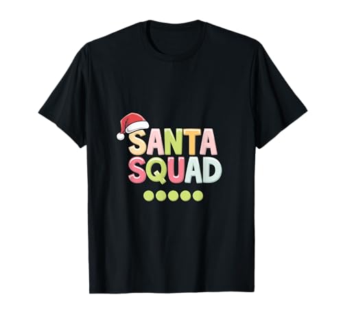 Christmas Squad Family Matching Xmas Santa Squad Camiseta
