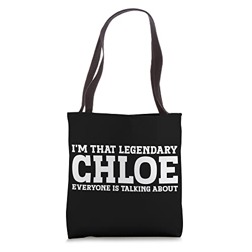 Funny Chloe Name Tote Bag