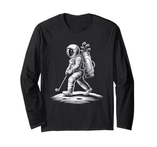 Golf Astronaut Moonshot Illustration ����T�V���c