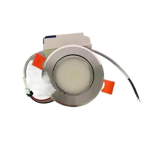 eufeifeiegds 5W 7W 9W 12W 15W 18W �����@�\�t�� COB LED �_�E�����C�g ���ߍ��ݎ��V�䃉���v �X�|�b�g���C�g�d�� 110V-240V �ƒ�p�Ɩ��p(Cool White 6000K,SILVER B_5W DIMMA