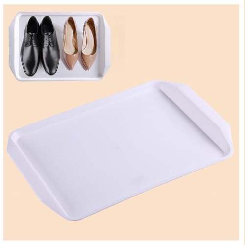 RYJYQYX Bandeja para Zapatos 3 Paquetes Bandeja De Arranque Bandeja para Botas De Invierno para Entrada para Jardín, Dormitorio, Entrada, Garaje.,White