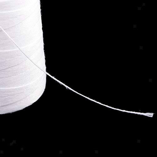 Hilos de coser poliéster 3000 yardas 2 bobinas negro y blanco miniatura 5