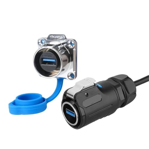 Conector USB 3.0 LP24 estanco con montaje en panel y transmision de alta fidelidad