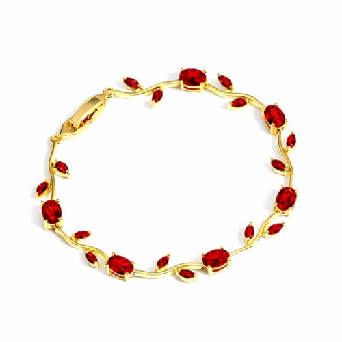 Image of Trendy Tulip Bracelet for Women | Gold Plated Pink Crystal Floral Bracelet | Elegant Minimalist Jewelry | Adjustable Chain Bracelet Gift for Girls Women | Stylish Party Daily Wear Accessory