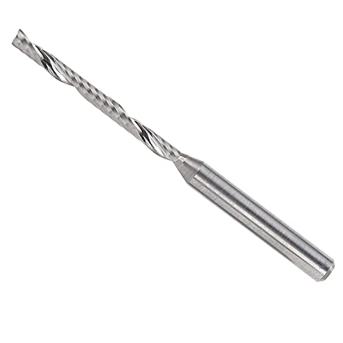Bstxqty 5 Single-Slot Spiral Milling Cutters,3.175X22X45Mm Size,Used For Carving,Cutting,Slotting,Milling And Hollow Cutting Of Hardwood,Mdf And Other Materials #TOP3