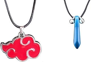 2Pcs Anime Jewelry Pendant Red Cloud Necklace Tsunade Anime Necklace