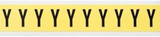 Brady 3430-Y, 34335 34 Series Indoor Number and Letter, (Pack of 50 Cards)