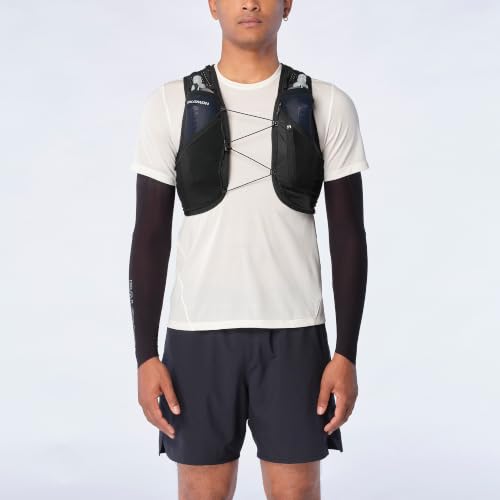 Salomon Active Skin 8 Set, Poches Poitrine Easy Hydration, Precision SensiFit Comfort, Rangement Marathon avec Poches sécurisées, Gilet de Trail Running – vue 2
