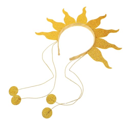 ORFOFE Flame Headband Party Headwear y Resistente con Diseño para Halloween Carnavales y Fiestas Accesorio de con Cadenas de Perlas para Adultos