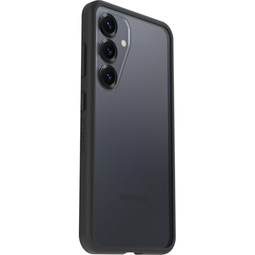 Coque Galaxy S25 Otterbox React antichoc transparente et noire fine - 4