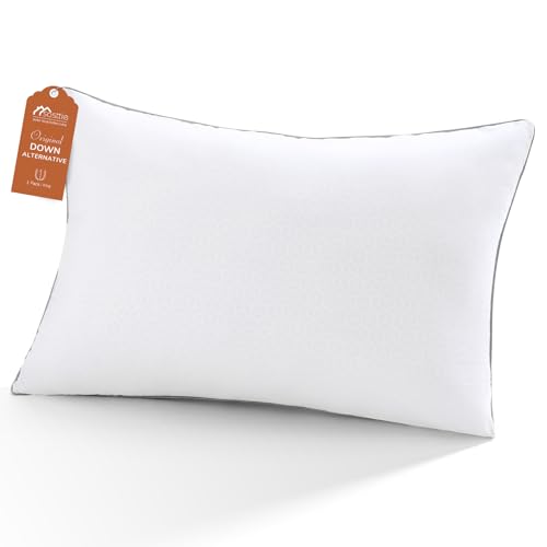 Sasttie King Size Hotel Pillow 20x36 Down Alternative White