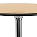 Flash Furniture Lars 24'' Round Wood Cocktail Table with 30'' and 42'' Columns, Adjustable Wood Bar Height Table for Events or Home Use, Natural