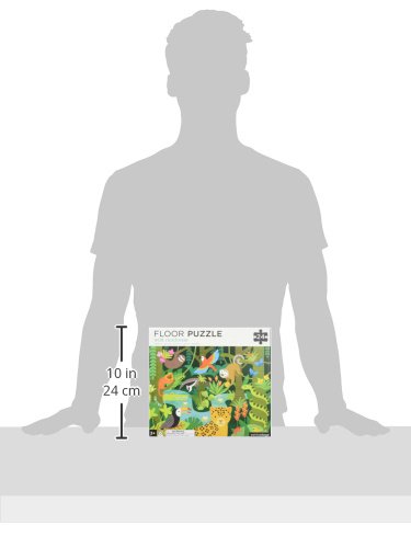 Petit Collage Floor Puzzle, Wild Rainforest, 24-Pieces – Large Puzzle for Kids, Completed Rainforest Puzzle Measures 18” x 24” – Makes a Great Gift Idea for Ages 3+ - Thumbnail 6