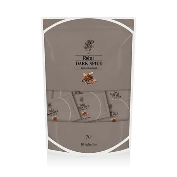 Rebul Dark Spice Kolonyalı Mendil 50'li