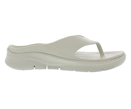 Skechers Arch Fit Womens Shoes Size 6, Color: Natural-White