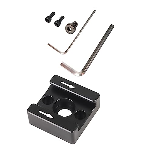 KONTONTY 1 Set Cold Shoe Flash Bracket Hot Shoe Adapter Bracket for Monitor Flash Stand Adapter Bracket for Flash Bracket for LED Light Adapter Bracket Flash Shoe Mount Aluminum Alloy Black
