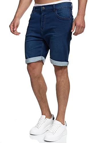 2. Bild von Indicode Herren Lonar Jeans Shorts mit 5 Taschen | Herrenshorts Used Look für Männer XL