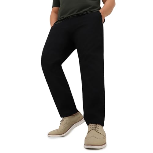 Urbano Plus Men's Cotton Light Weight Non-Stretch Regular Fit Casual Trousers