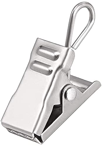 XYWHPGV Curtain Clips with Hooks Metal 18mm Clip Length for Drapery, Photos and Home Decoration Silver Tone 24 Pcs(955f9 81880 ebf83 3d5ec 25845 e1891