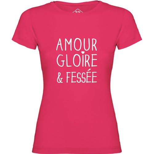 T-Shirt Amour Gloire et Fessée Rose idéal pour vos sorties décontractées