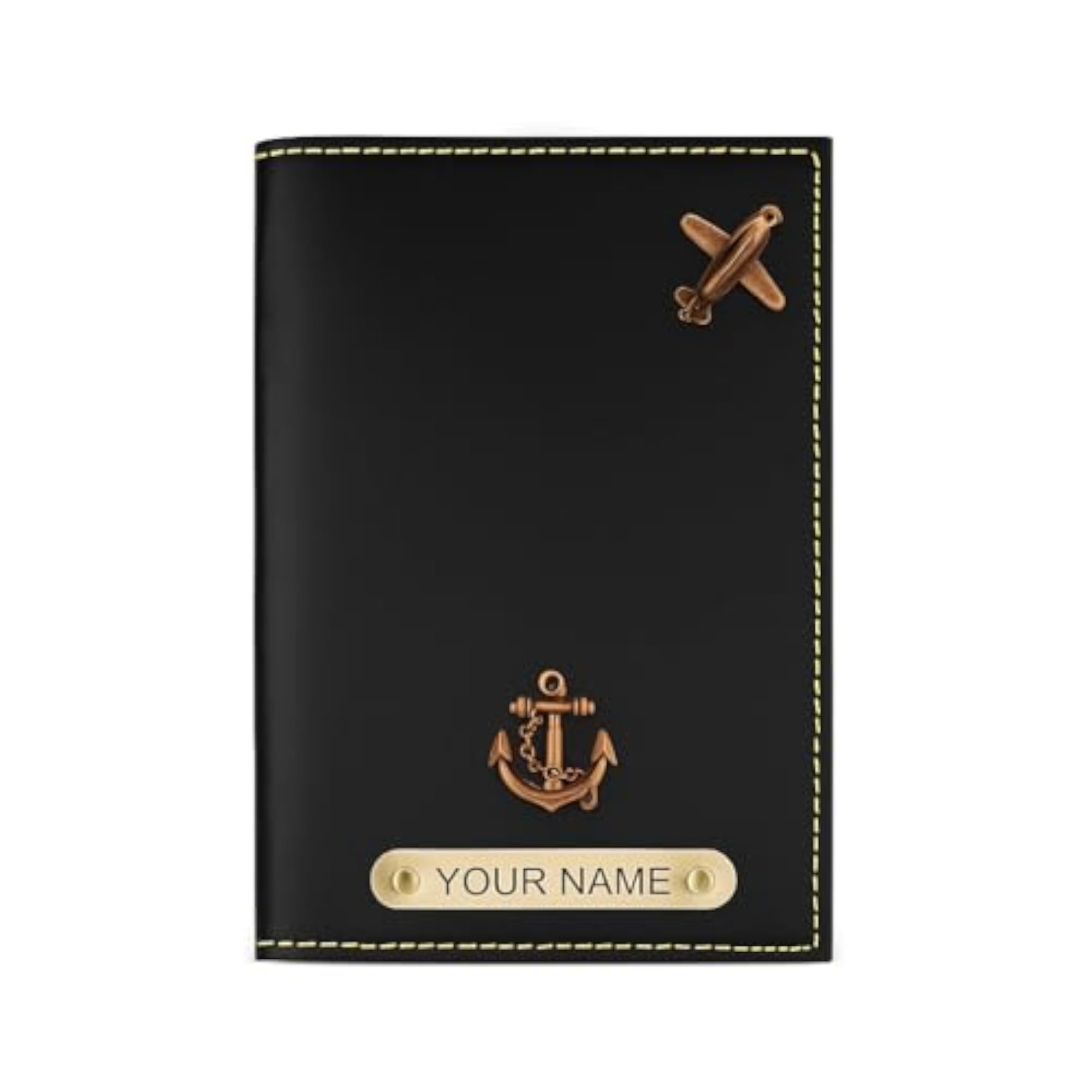 Faux Vegan Leather Customized Passport Cover for Travel