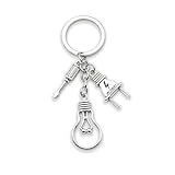 Zynara Glühbirne Schlüsselanhänger für Elektriker,Glücksbringer Auto Schlüsselanhänger, Geschenk zur Einschulung, Weihnachtsgeschenke für Freunde