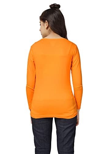 Image of KYDA KIDS 100% Cotton Girls Full Sleeve Printed T-Shirt,Regular fit Round Neck Tops