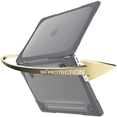 Rugged Case for MacBook Pro 13 inch with Retina Display (Model: A1502/A1425),Heavy Duty Slim Hard Shell Cover Shockproof Protective Cover with Foldable Kickstands (Grey)