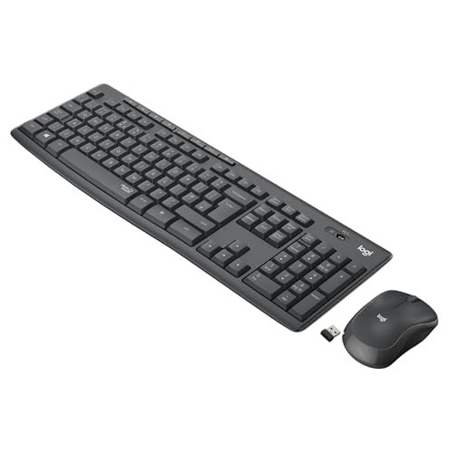 Logitech MK295 ensemble souris clavier sans fil – SilentTouch, pavé numérique, boutons raccourci, optique, récepteur USB nano, souris sans fil zéro latence, -90 %...