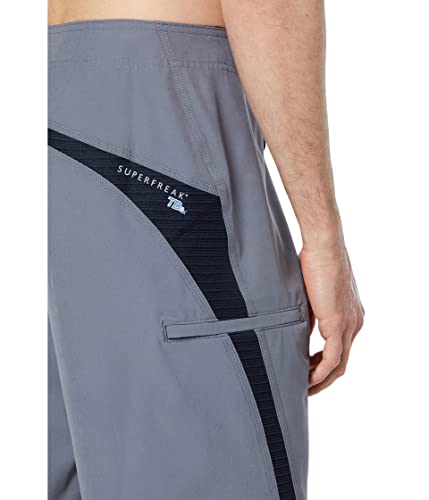 O'NEILL Men's 21 Inch S-Seam Boardshorts - Water Resistant Swim Trunks for Men with Quick Dry Stretch Fabric and Pockets,Grey 4,313