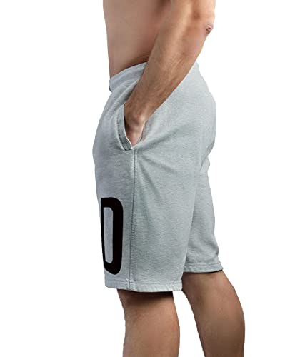 hotfits Men's Cotton Gym Shorts – Regular Fit Workout Shorts for Training, Fitness, Running & Bodybuilding | Comfortable Breathable Athletic Shorts with Pockets