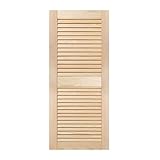 ben+camilla.com Outdoor Lamellentür | 1 m x 50 cm Natur | Hochwertige Massivholz Lamellentüren | Für Möbelbau im Außenbereich | Kiefernholz unbehandelt