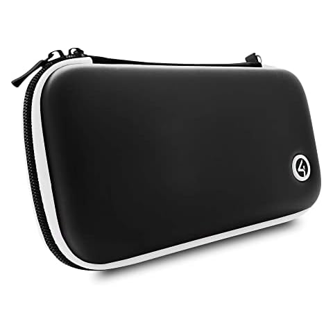 4Gamers Hard-Shell Travel Case Compatible with Nintendo Switch, Lite & OLED Cover