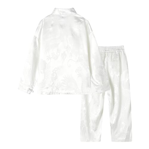 LittleSpring Boys Girls Chinese New Year Clothing 2 Piece Tang Suit 3-12 Years2