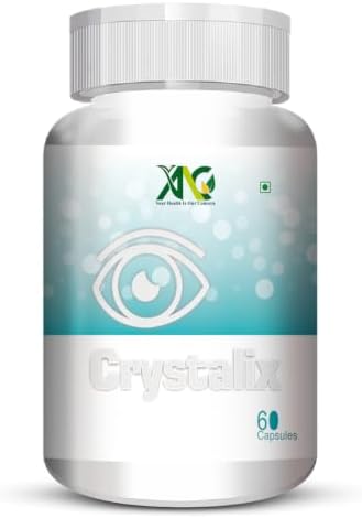 ANC Crystalix Eye Supplement Lutein, Zeaxanthin, Vitamin A, Vitamin B2, Vitamin E Support Eye Health, Helps in Improve Vision, Kids & Adults, Digital Safe Guard, Blue Light, Veg 60 Capsules-Pack of 1